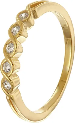 trendor 68395 Damenring Gold 333/8K mit Zirkonias 1