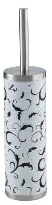 Produktbild von Wenko 17709100 WC-Garnitur Bouquet Nero - Edelstahl rostfrei, 8.9 x 39.6 x 8