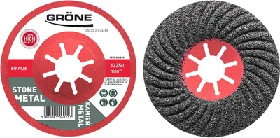 Produktbild von Halbflexible Schleifscheibe 24 Grone (125 x 22,2 mm)