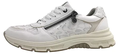Image de Chaussures de sport Romika pour femmes, lacets, couleur blanche, style décontracté