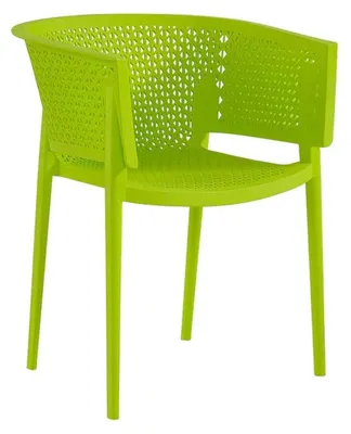 Image de Fauteuil de terrasse en POLYPROPYLENE vert pour Exterieur