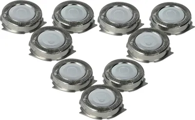 Produktbild von vhbw 9x Scherköpfe Ersatz für Philips HQ8, SH50 für Elektrorasierer, Silber