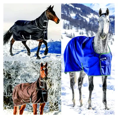 Produktbild von Pferdedecke Smartex Rain Turnout 125 cm blau
