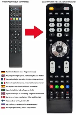 Produktbild von Ersatz Fernbedienung für Medion RC1244