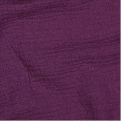 Musselin Bio Organic ab 1m Baumwollstoff Double Gauze Mulltuch Stoff Oeko-Tex lila