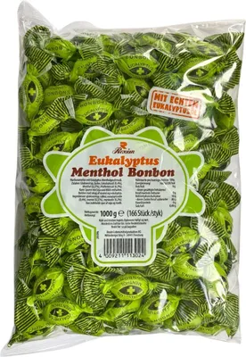 Produktbild von Rexim Euka Menthol Bonbons 1kg mit echtem Eukalyptus-Öl