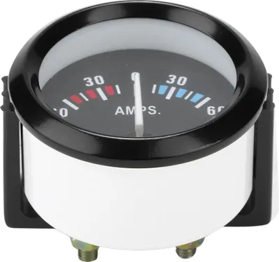Imagen del producto de Medidor de amperaje universal de 12V, 60-0-60 amperios, para vehículos. (Diámetro: 52 mm / 2 pulgadas)
