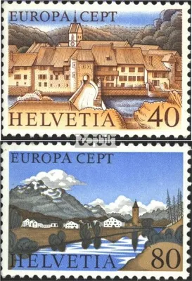 Produktbild von Briefmarken Schweiz 1977 Mi 1094-1095 (kompl.Ausgabe) postfrisch Europa