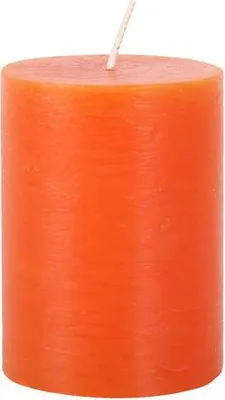 Image de Bougie Rustique 7,5X10Cm, Orange