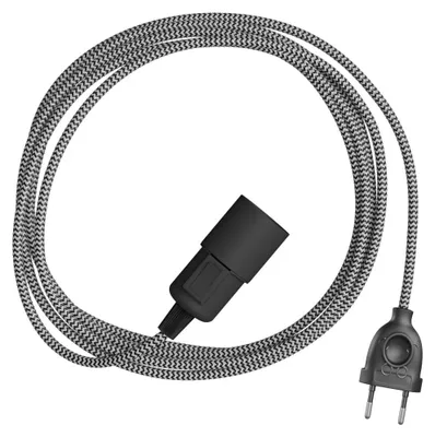 Immagine prodotto di Creative Cables - Snake Zig-Zag - Lampada plug-in con cavo in tessuto effetto Zig-Zag