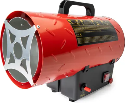 Produktbild von Grafner XXL Gasheizgebläse 15 kW, mit Verbindungsschlauch, Druckminderer, Turbo-Ventilator, Piezozündung, für handelsübliche Gasflaschen, Heißluftgenerator Heizkanone Gasheizer Bauheizer Heizturbine