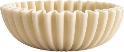 Obrázok produktu pre HOMLA AUREA dekoratívna miska s žiarivým vzorom v ecru farbe 20 x 20 x 6,5 cm