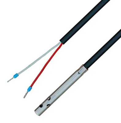 PT1000-Temperatursensor, 2 m PVC-Kabel, Edelstahlhülse