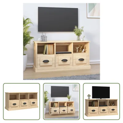 Produktbild von The Living Store TV-Schrank Sonoma-Eiche 100x35x50 cm Holzwerkstoff