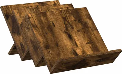 Obrázek produktu pro Regál na časopisy s policí Kouřový dub 53 x 40 x 28,5 cm
