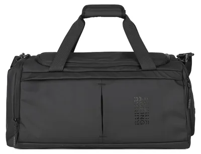 Produktbild von Reisetasche Valenor, schwarz, aus Polyester. Uni-Freizeitrucksack mit Schultergurt