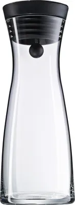 Produktbild von WMF Basic Wasserkaraffe 0,75l, Höhe 23,7 cm, Glas-Karaffe, Silikondeckel, CloseUp-Verschluss