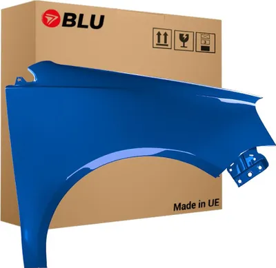 Image de BLU Aile Compatible avec VW Volkswagen Polo 9N3 IV 4 LIFT LA5K Droite Blau OlympiaBlau | 2005-2009 | Avant | Peint| Prêt à Monter | Acier