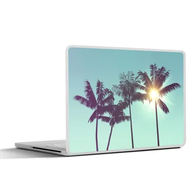 Produktbild von MuchoWow® Laptop Aufkleber Sticker Cover Palmen - Sommer - Sonne 32.5x23.5 cm - Sticker für Laptop - Selbstklebend