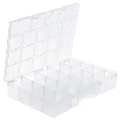 Aufbewahrungsbox groß transparent stapelbar 39 x 27 x 7 cm
