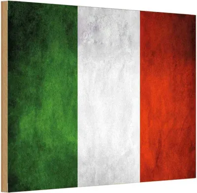 Produktbild von vianmo Holzschild 20x30 cm Italien Fahne Flagge Wappen