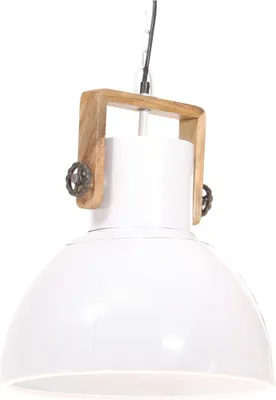 Produktbild von vidaXL Hängelampe Industriestil 25 W Weiß Rund 40 cm E27