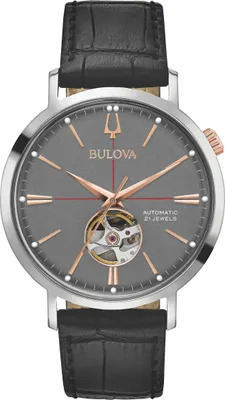 Produktbild von BULOVA 98A187 Classic Aerojet Uhr Herrenuhr Leder Schwarz