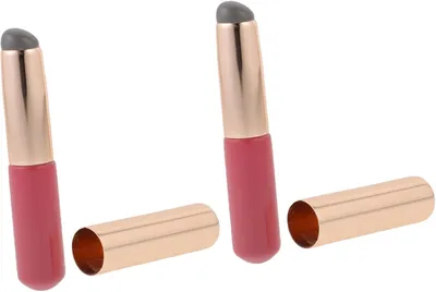 Produktbild von 2-teiliger, wiederverwendbarer Silikon-Lippenpinsel-Applikator für Lippen und Make-up