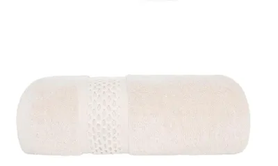 Zdjęcie produktu dla Ręcznik, gruby i puszysty ręcznik bawełniany, wysoka jakość, elegancki, 70 x 140 cm, w kolorze kremowym