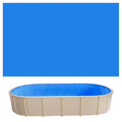 Obrázek produktu pro Vnitřní fólie do bazénu – Unibead – 3,6 x 6,2 m – výška stěny 120 cm – 0,8 mm PVC – pro nadzemní bazény – náhradní fólie – modrá