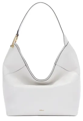 Produktbild von Schultertasche Silvana Pro aus weißem Wildleder,  Italy, Furla