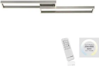 Zdjęcie produktu dla PAUL NEUHAUS Lampa sufitowa LED 45W, ściemnialna, CCT, pamięć, srebrna