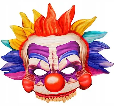 Produktbild von Widmann 05206 Gruselige Clown Maske Halloween Accessoire