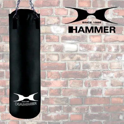 Produktbild von HAMMER Box-Set Chicago, Boxsack 100 cm, Qualitäts-Nylon, 23 kg, Boxhandschuhe