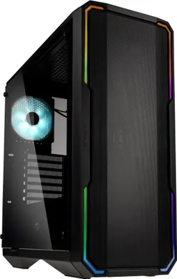 Produktbild von BitFenix BFC-ESM-150-KKWGK-RP, Midi Tower, PC, Schwarz, ATX, EATX, micro ATX, Mini-ATX, Kunststoff, Stahl, Gehärtetes Glas, Gaming