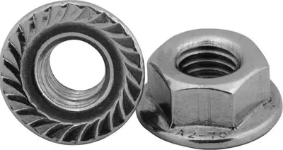 Produktbild von Gezahnte Flanschmutter A2 DIN 6923 M8 - A2 6923 8