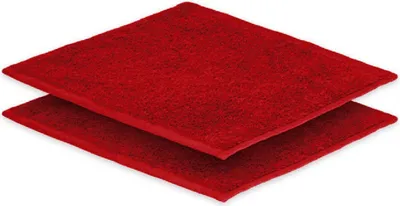 Produktbild von 2 x Seiftuch 30 x 30 cm 500g/m² Rot Doppelpack Hohe Qualität Neu/OVP