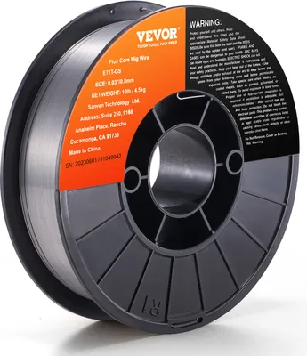 Produktbild von VEVOR 1 Rolle Fülldraht E71T-GS 0,8 mm 4,5 kg MIG/MAG-Schweißdraht 200 mm Spulendurchmesser Schweißdrahtrolle 560 Mpa Zugfestigkeit Fülldrahtschweißen ohne Schutzgas