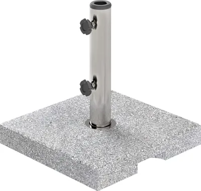Produktbild von Sonnenschirmständer aus Granit 21kg Schirmständer, Quadratisch Schirmhalter, Schirmgewicht für Sonnenschirm 32/38/48mm