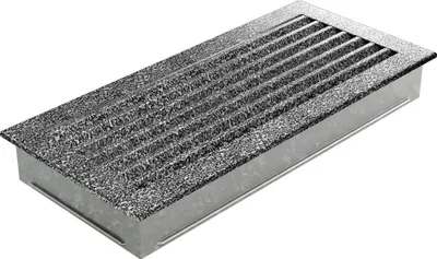 Produktbild von Lüftungsgitter FRESH 17x37 schwarz und silber