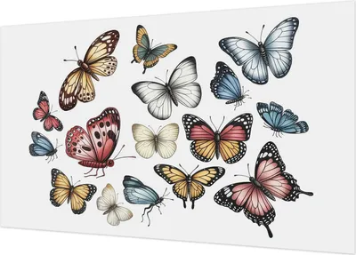 Produktbild von Selbstklebende Fototapete - Wandbilder für Wohnzimmer - 416x254 - Dekorative Wandfolie - Modernes Design für Wanddekoration - Tapeten für Innenräume - Paradiesfalter