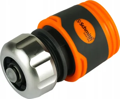 Produktbild von Schmith Premium Schlauchverbinder 1/2 Zoll Metall mit Aquastop | Robuste Schlauchkupplung für Gartenschlauch | Universeller Schlauchanschluss Wasserhahn Adapter Gartenbewässerung Zubehör