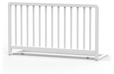 Image de Barrière de lit GEUTHER Lissi en blanc | 110 cm | Hauteur supplémentaire 60 cm | Pliable | Montage sur le cadre du lit | Bois massif | Protection anti-chute