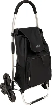 Produktbild von Faltbarer einkaufstrolley schwarz 6 räder 36l - 5 five simply smart