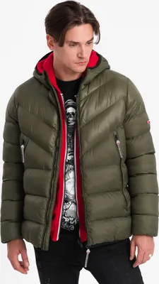 Obrázek produktu pro Ombre Clothing Pánská zimní bunda Weeriwirri tmavě olivová L