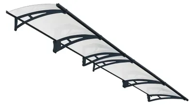 Produktbild von Palram - Canopia Vordach Aquila 4100 Anthrazit 92x410x18 cm