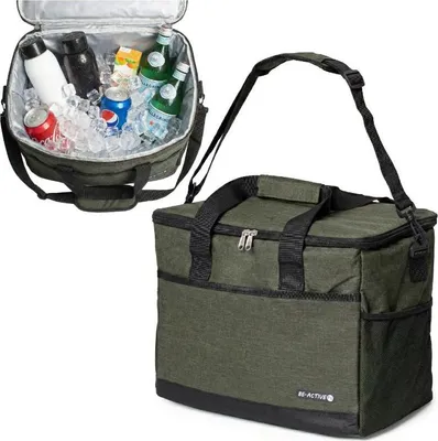 Produktbild von Thermotasche 29 L Groß Kühltasche ideal für Camping & Reisen Grün