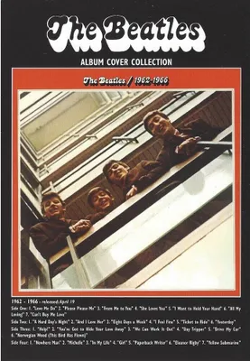Obrázok produktu pre The Beatles - Pohľadnica "1962-1966", Album RO9086 (Jedna veľkosť) (čierna/biela/červená)