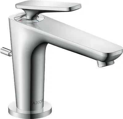 Produktbild von hansgrohe AXOR Citterio C Einhebel-Waschtischmischer 90, mit CoolStart für Handwaschbecken und Zugstangen-Ablaufgarnitur, 49010000