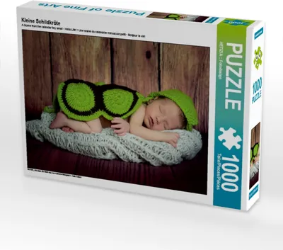 Produktbild von Calvendo Kleine Schildkröte 1000 Teile Puzzle quer 640x480mm, :: Fotodesign HETIZIA; 7350505